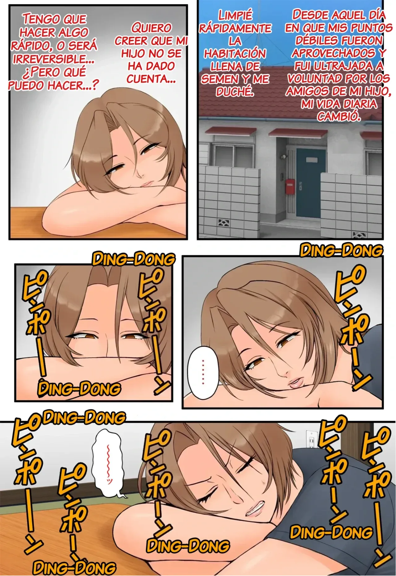 Tomodachi no Hahaoya ga Keitai no Motoyan datta node Yowami o Nigitte Yaritai Houdai shite mita 2｜Aprovechare la Debilidad de mi Amigo, Cuya Madre era una Ex-yanki y Hare lo que me Plazca con Ella 2 page 6 full