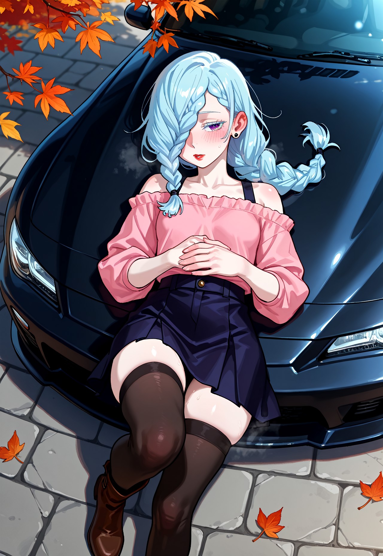CAR HOOD POV – PETITE MEI MEI KIMONO UNDRESS page 5 full