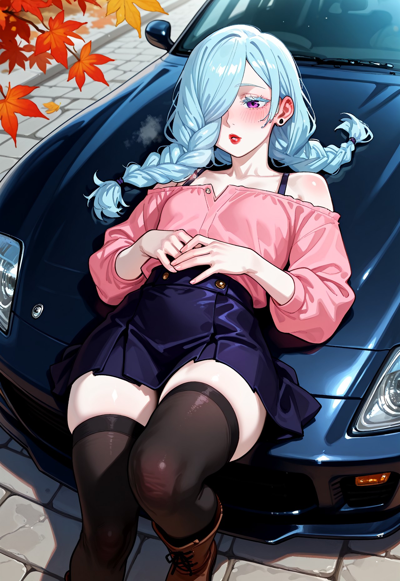 CAR HOOD POV – PETITE MEI MEI KIMONO UNDRESS page 6 full