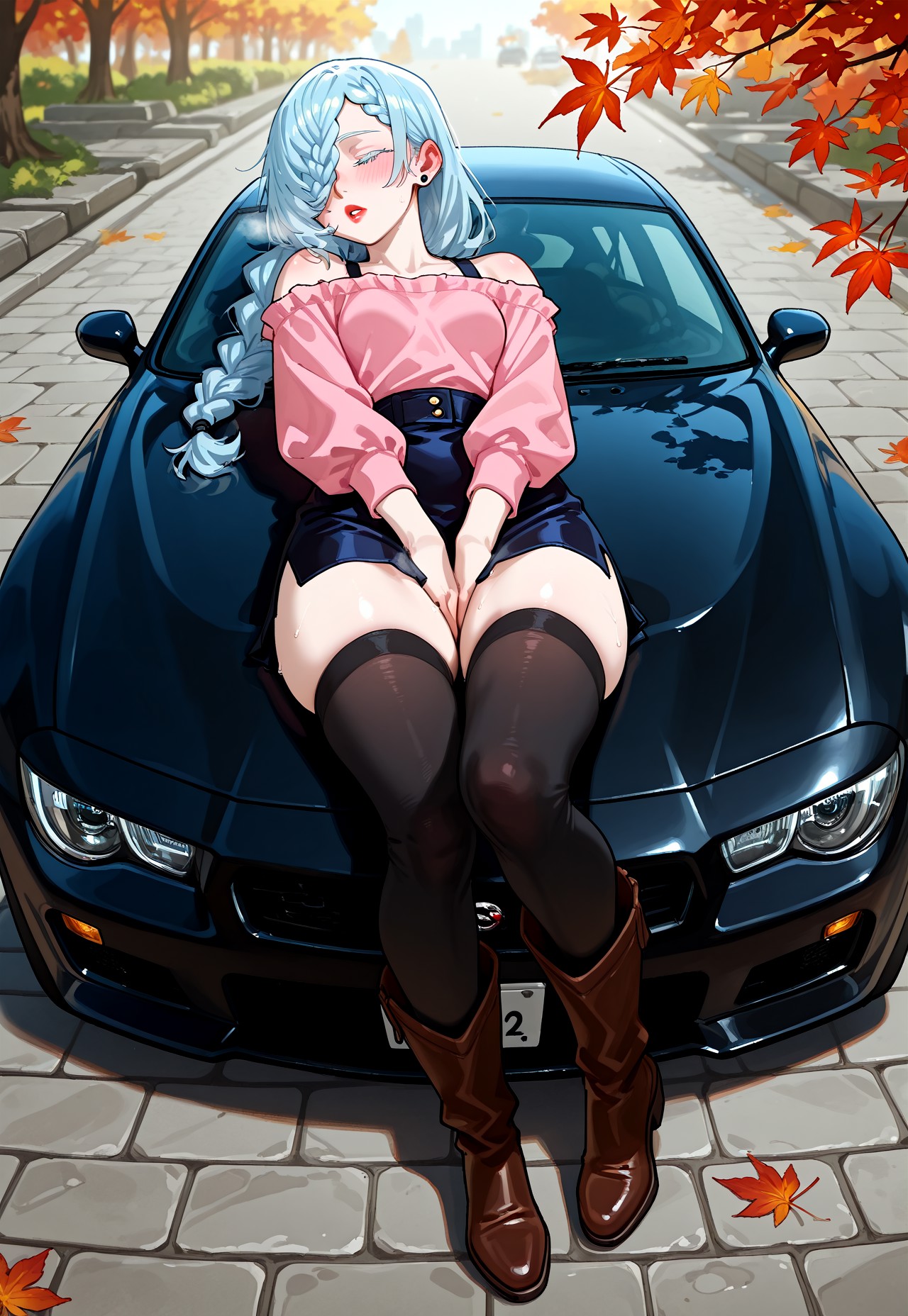 CAR HOOD POV – PETITE MEI MEI KIMONO UNDRESS page 8 full