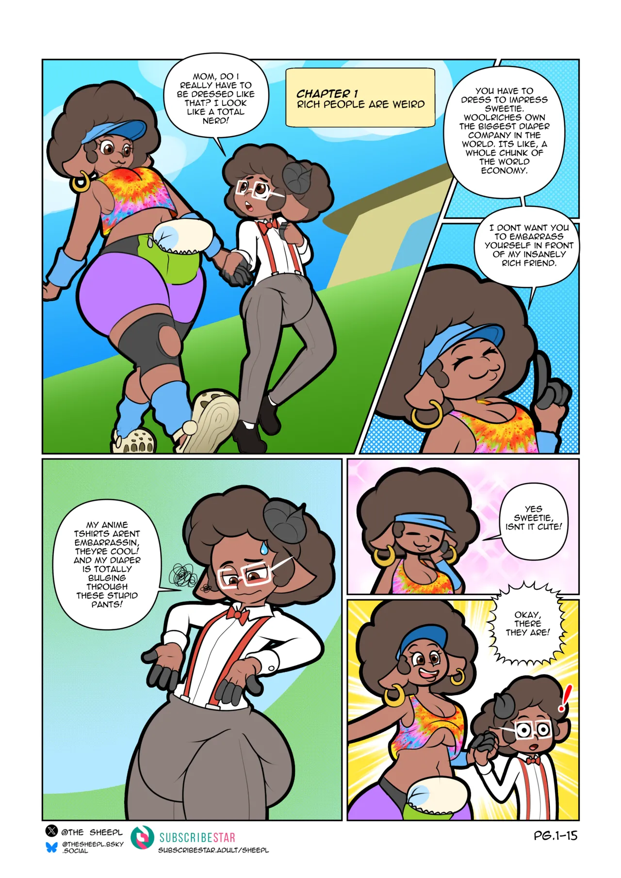 Comic: Chapter 1 - Rich People are Weird page 1 full