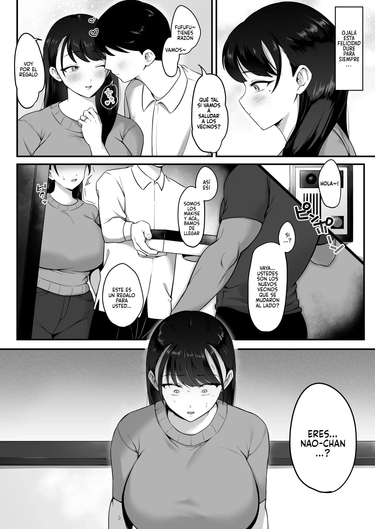 Maso Mesu Rinjin Onahozuma ~Saikai Shita Moto SeFri o Dekachin de Saikyouiku suru Hanashi~｜La Vecina es un Juguete Sexual ~La Historia de una Esposa que es Educada por un Gran Pene~ page 3 full