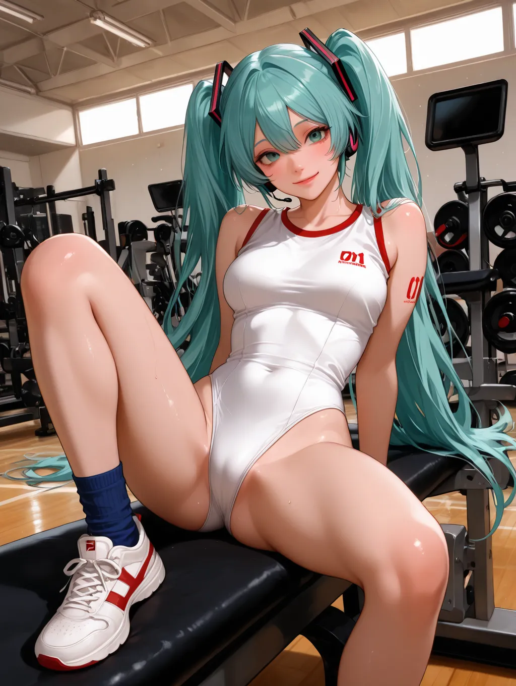 Hatsune Miku in the Gym page 4 full