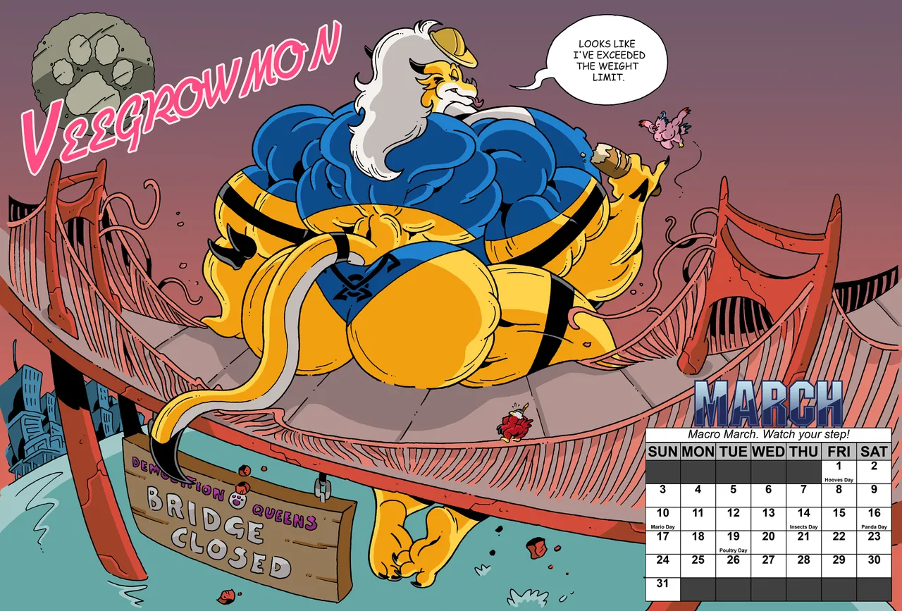 Demolition Queens 2019 Calendar page 4 full