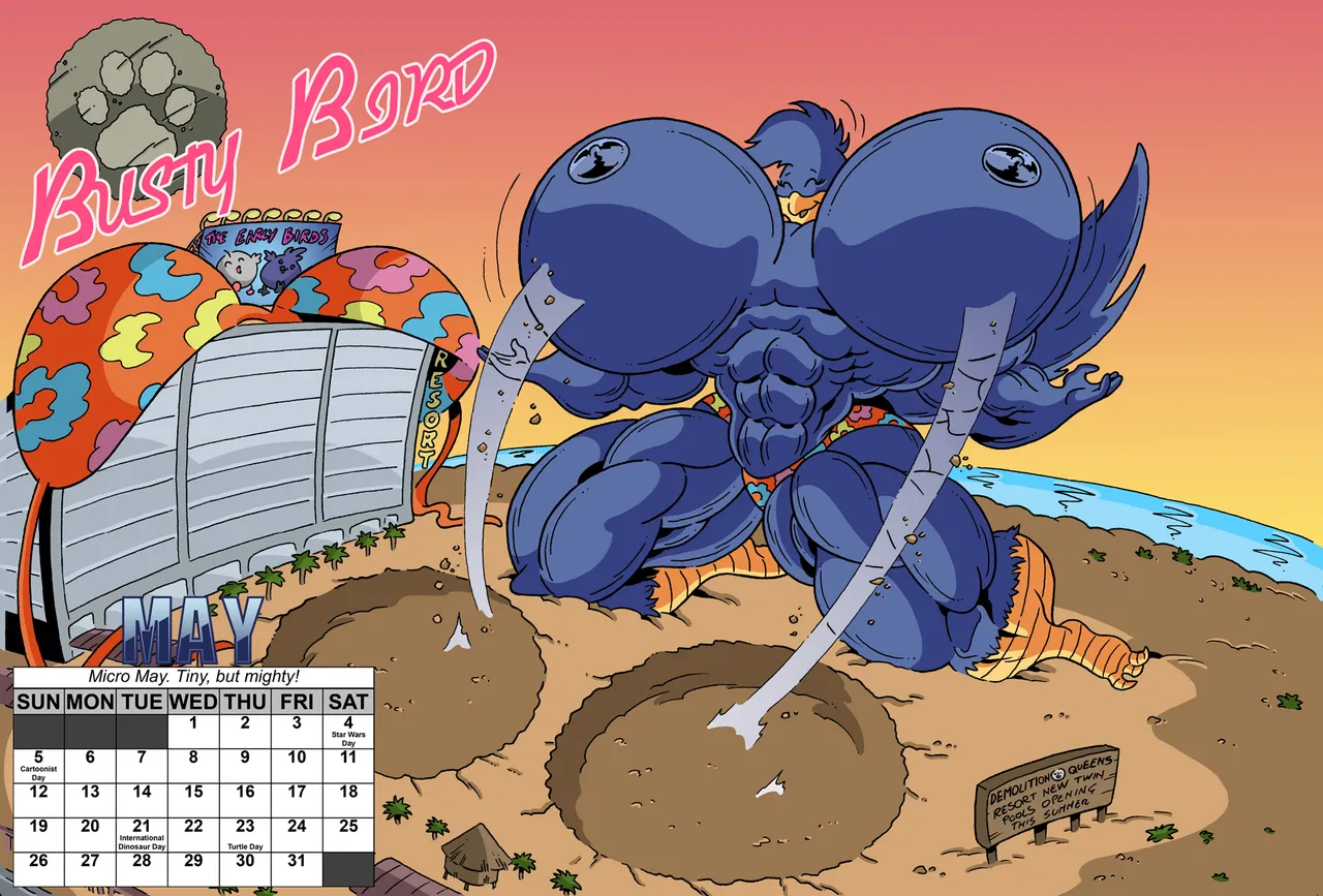 Demolition Queens 2019 Calendar page 6 full