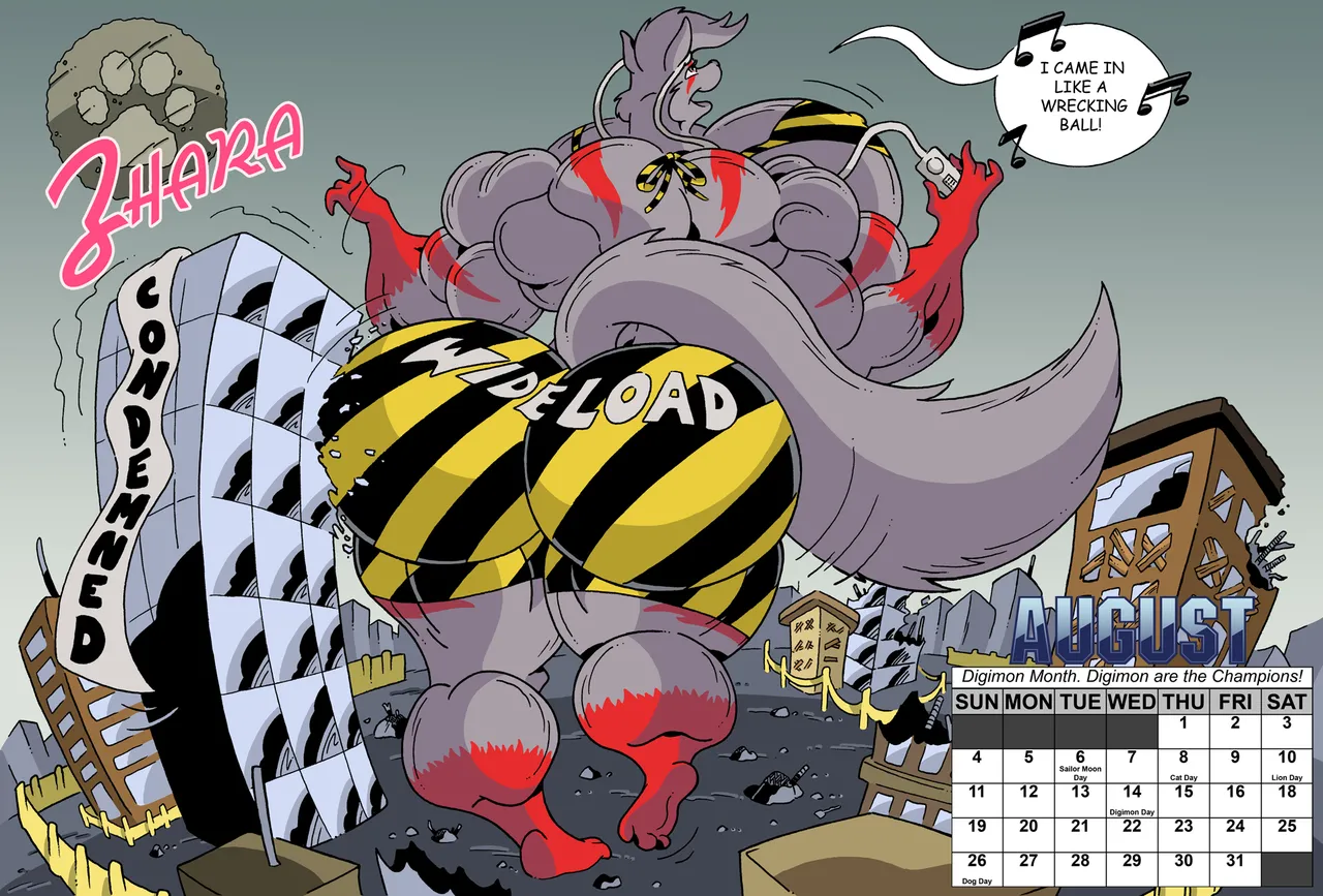 Demolition Queens 2019 Calendar page 9 full