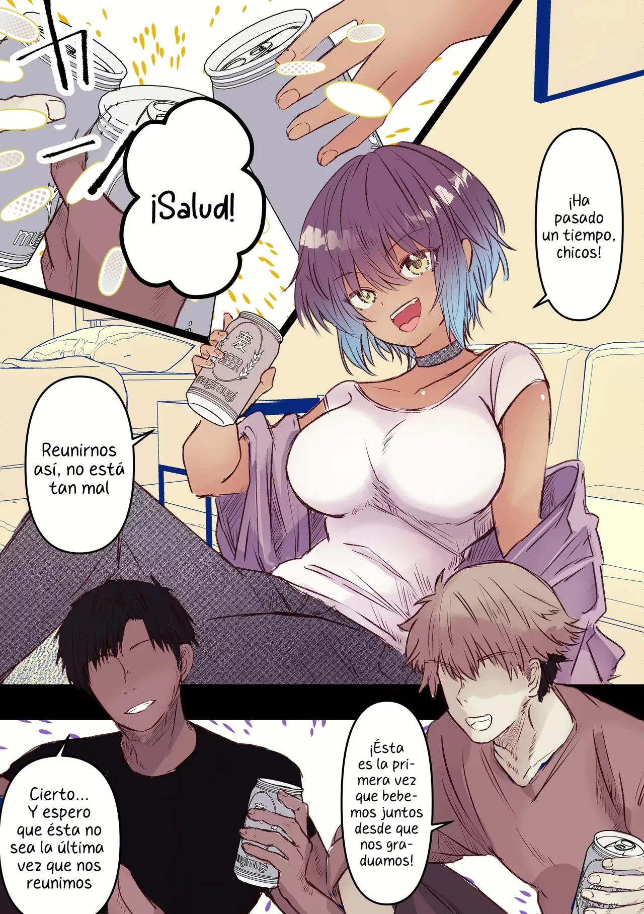 Boyish de Kyonyuu na Kanojo ga Mukashi no Otoko Tomodachi to Nomikai ni Itta Kiri… page 4 full