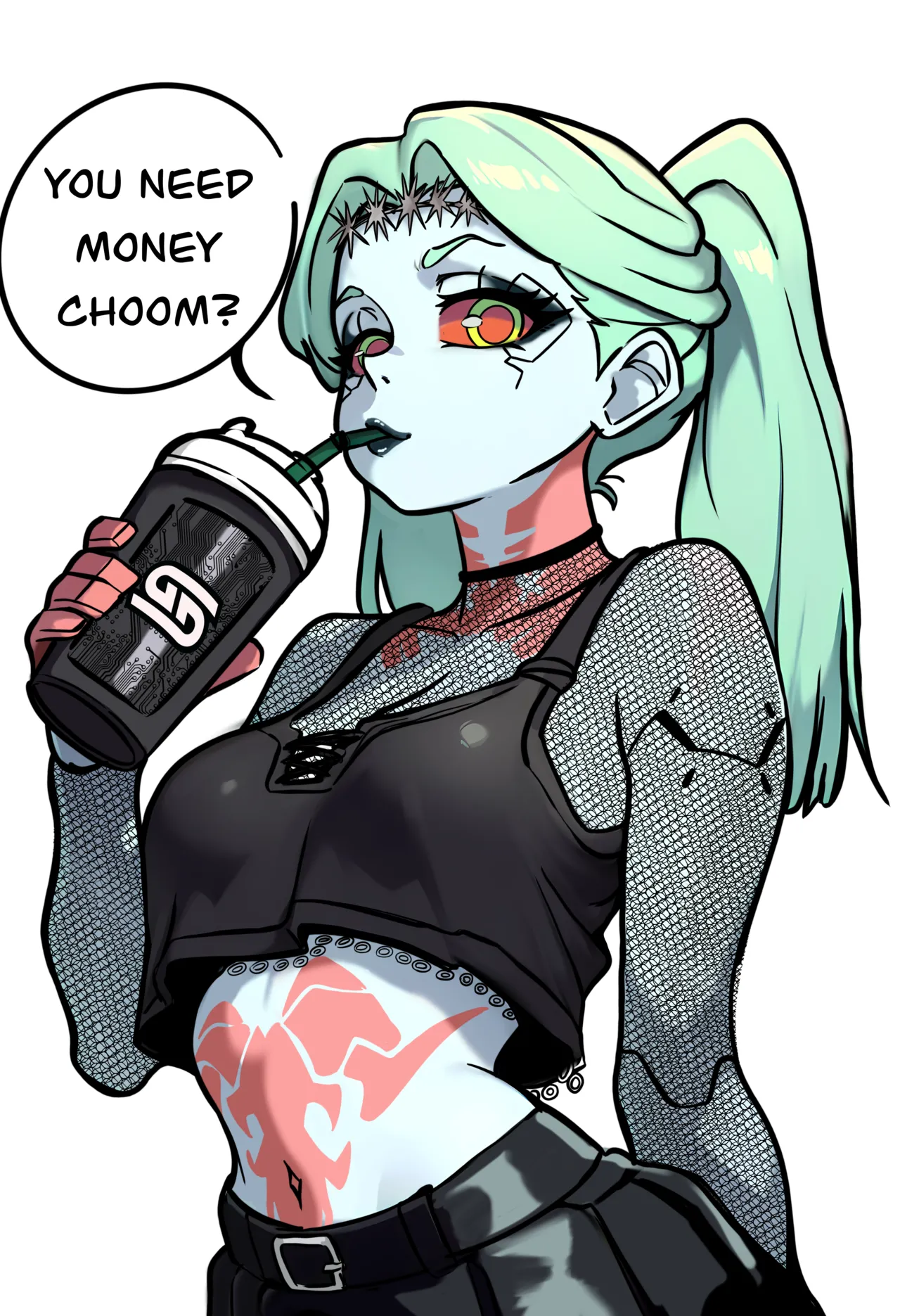 Cyberpunk: Edgerunners - E-Goth Rebecca page 1 full