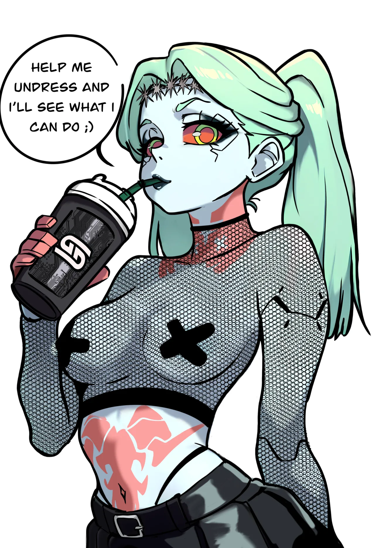 Cyberpunk: Edgerunners - E-Goth Rebecca page 2 full