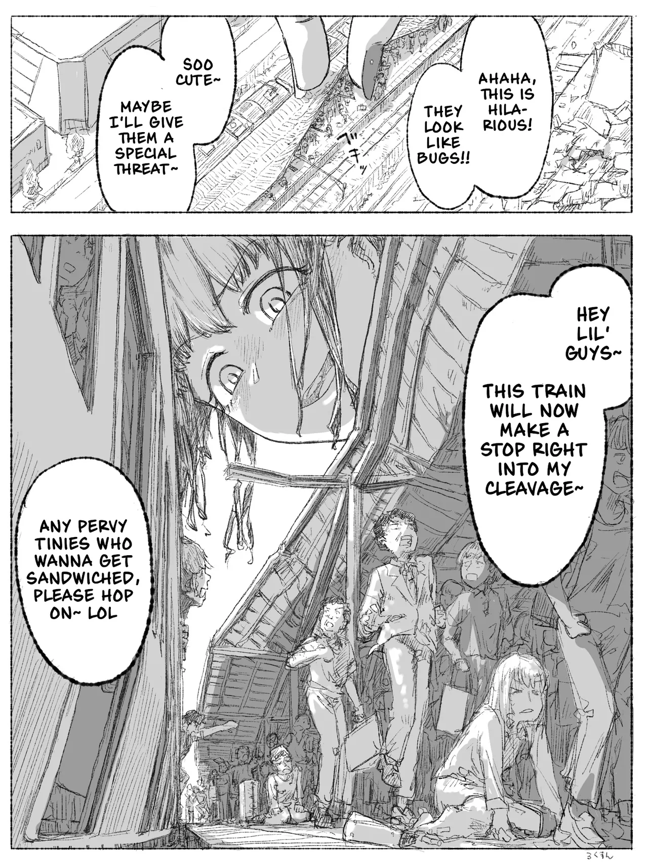 Gyaru JK ga Kobito o Miorosu | High School Gyaru Looking Down on Tinies page 6 full