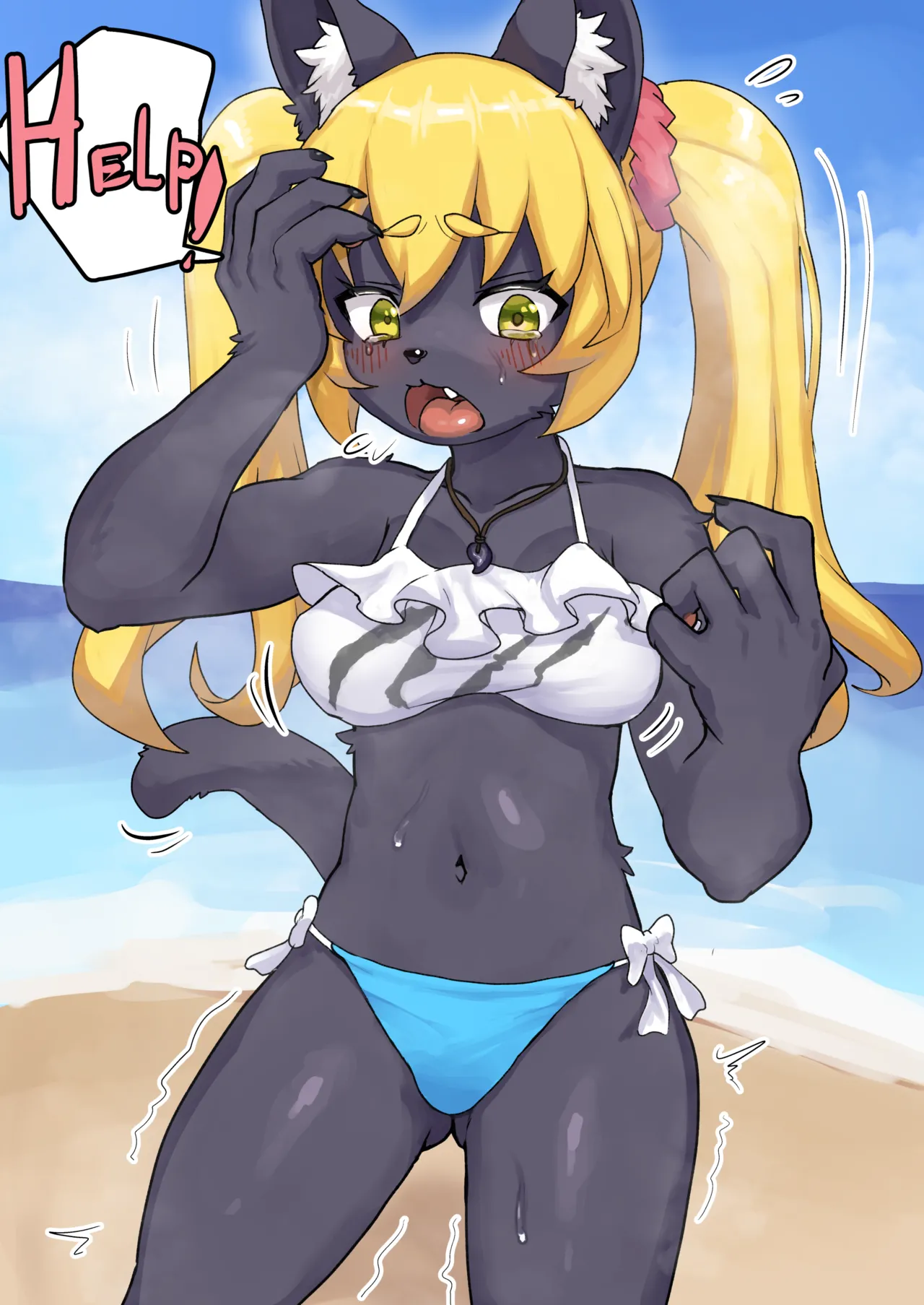 Swimsuit Female Furry Transformation page 2 full