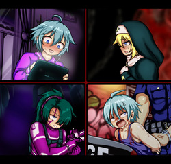 Masked Women Semen Milking Collection