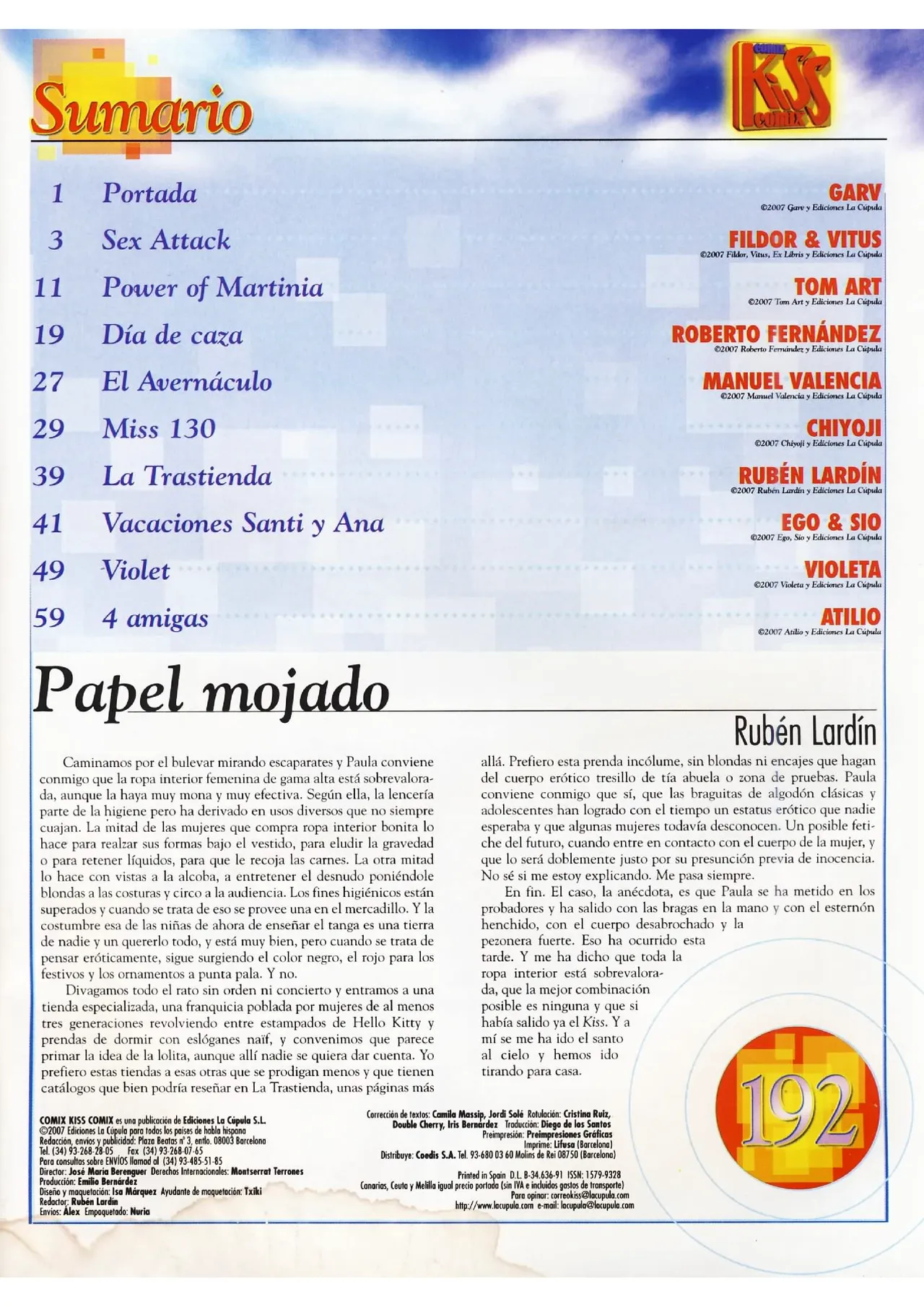 Kiss Comix #192 page 3 full