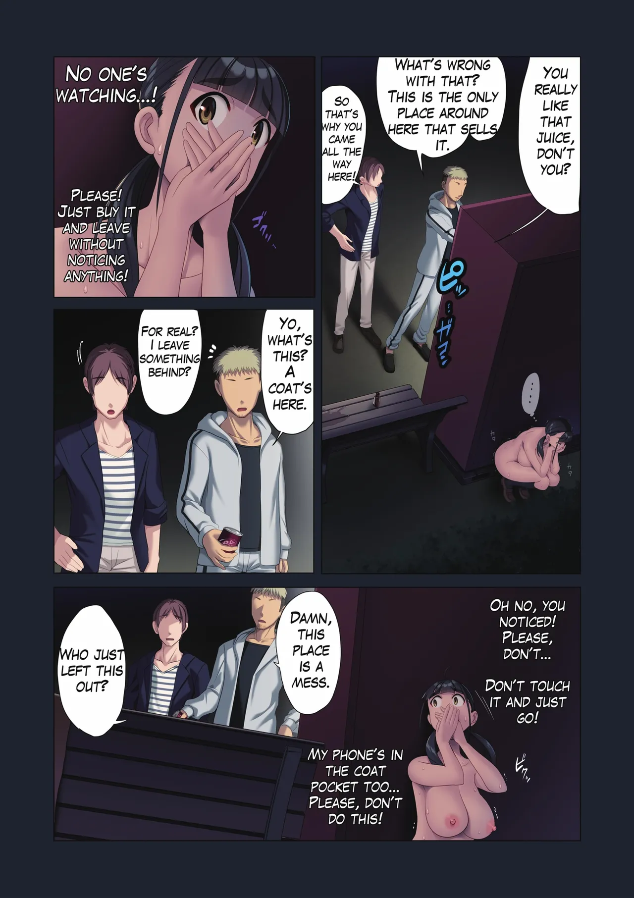 Exhibitionism in the park at night - Night One Part 2 page 9 full