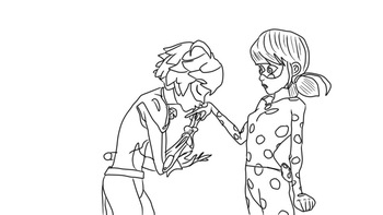 Ladybug and Super Cat Drawings by KimRon1992 cover