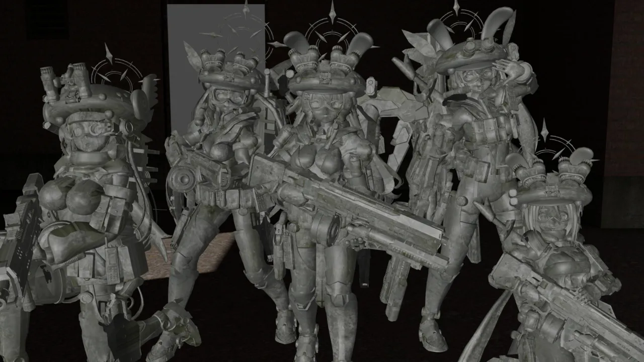 Five Girl Statues page 2 full