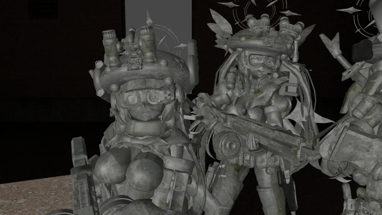 Five Girl Statues page 3 full