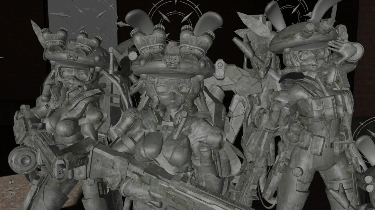 Five Girl Statues page 4 full