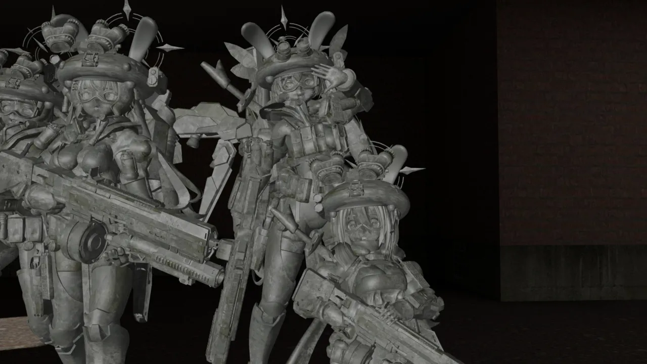 Five Girl Statues page 5 full