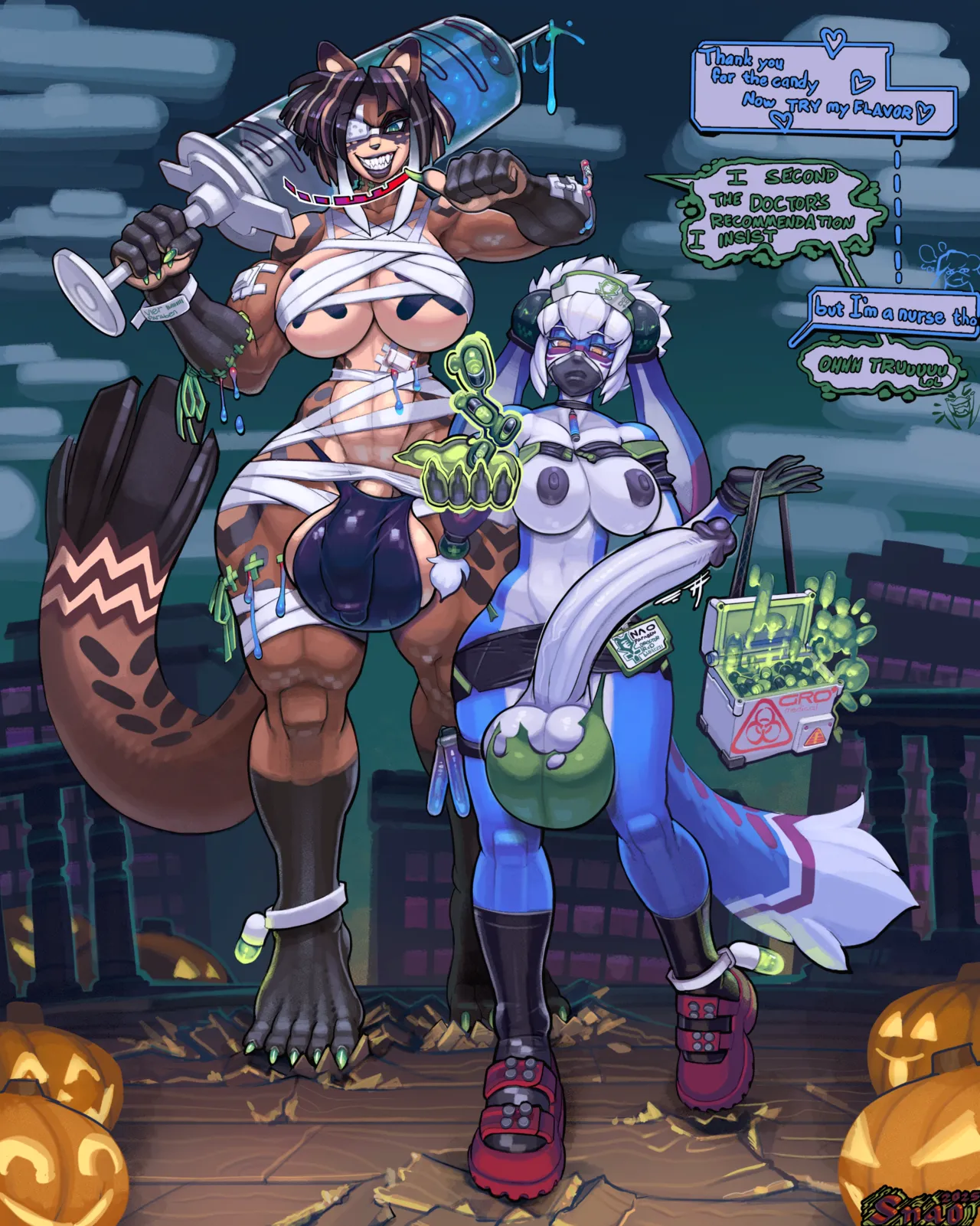 Naoki and Vier trick or treating page 8 full