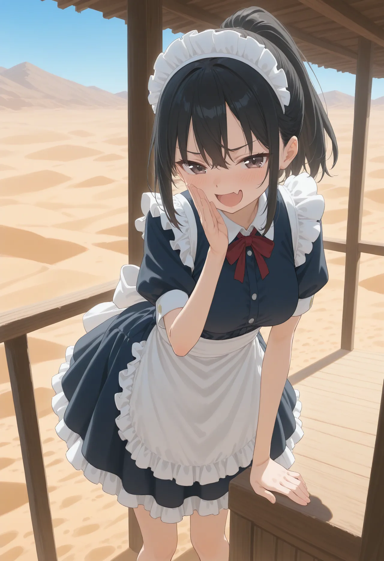 MESUGAKI MAID'S SMIRK: EXPOSED CHEST TEASE page 10 full