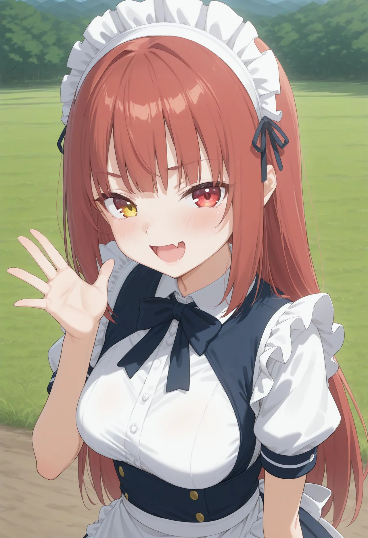 MESUGAKI MAID'S SMIRK: EXPOSED CHEST TEASE page 3 full