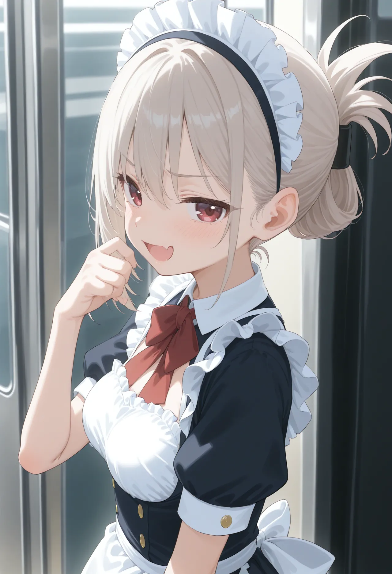 MESUGAKI MAID'S SMIRK: EXPOSED CHEST TEASE page 6 full
