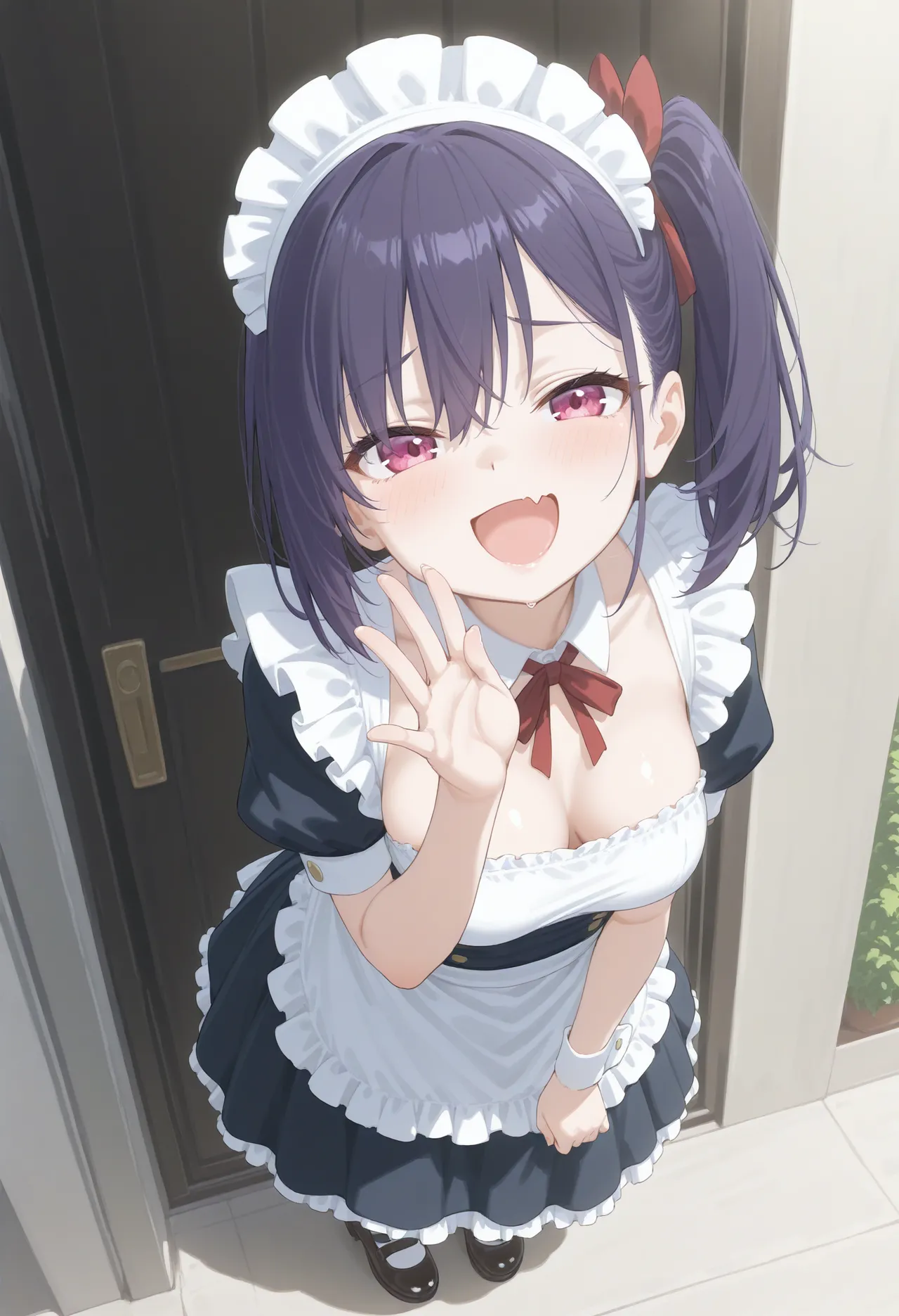 MESUGAKI MAID'S SMIRK: EXPOSED CHEST TEASE page 7 full