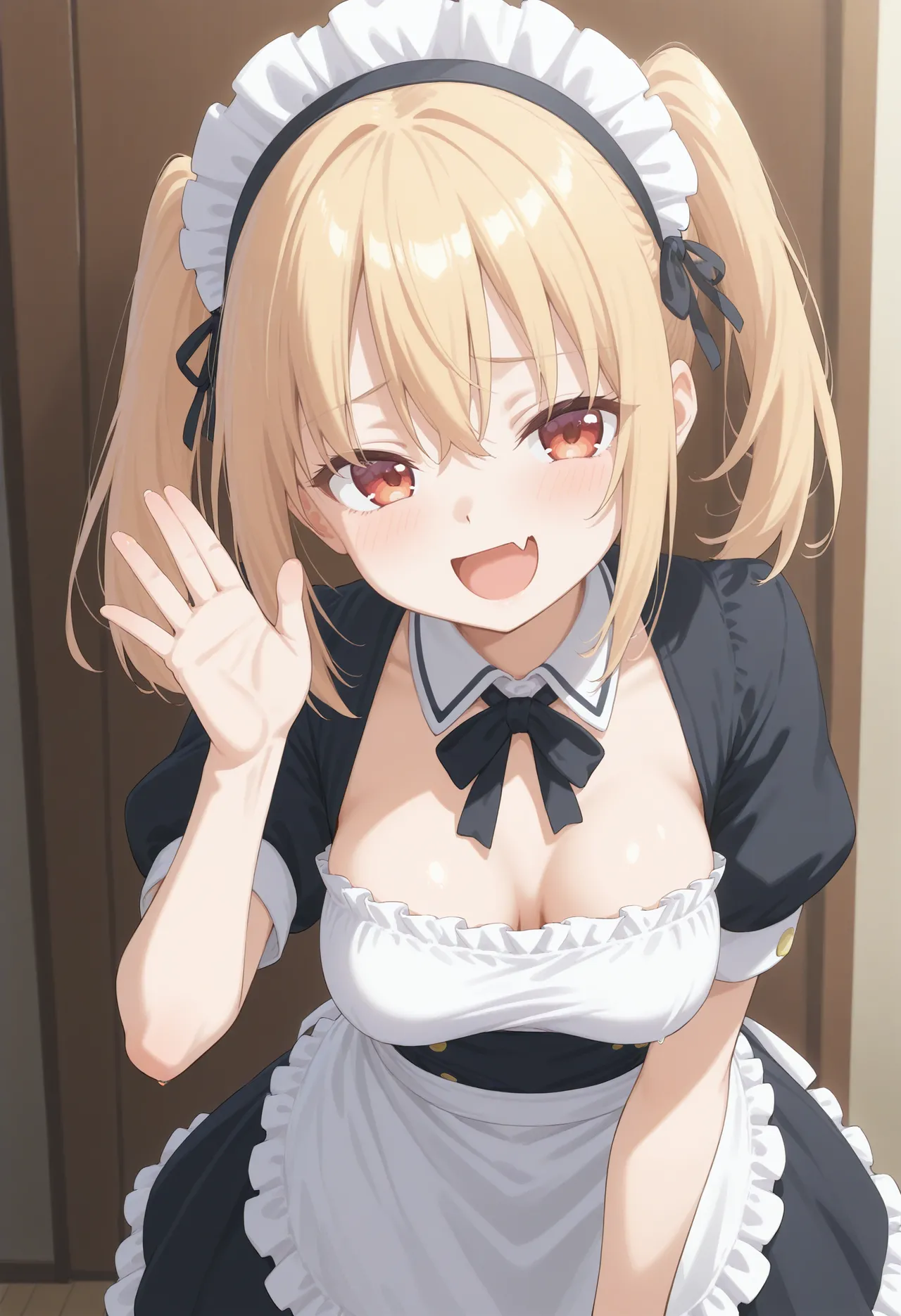 MESUGAKI MAID'S SMIRK: EXPOSED CHEST TEASE page 8 full