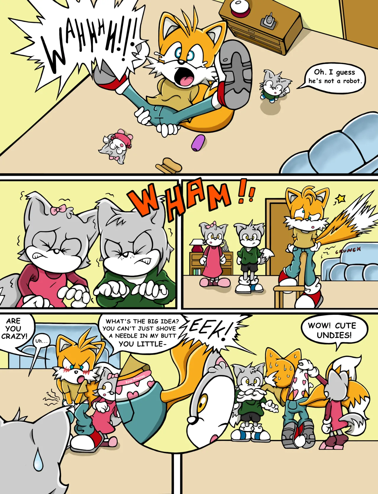 Tails the Babysitter! page 2 full