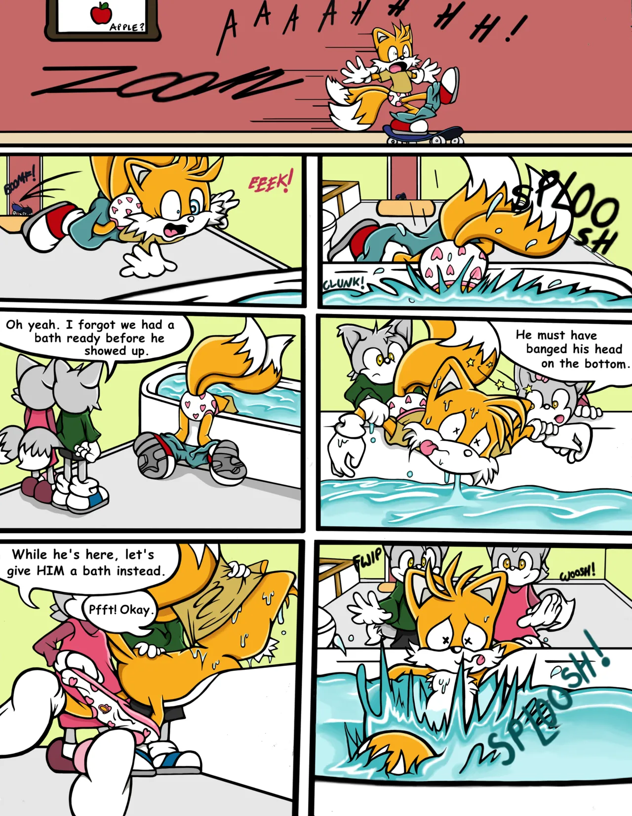 Tails the Babysitter! page 4 full