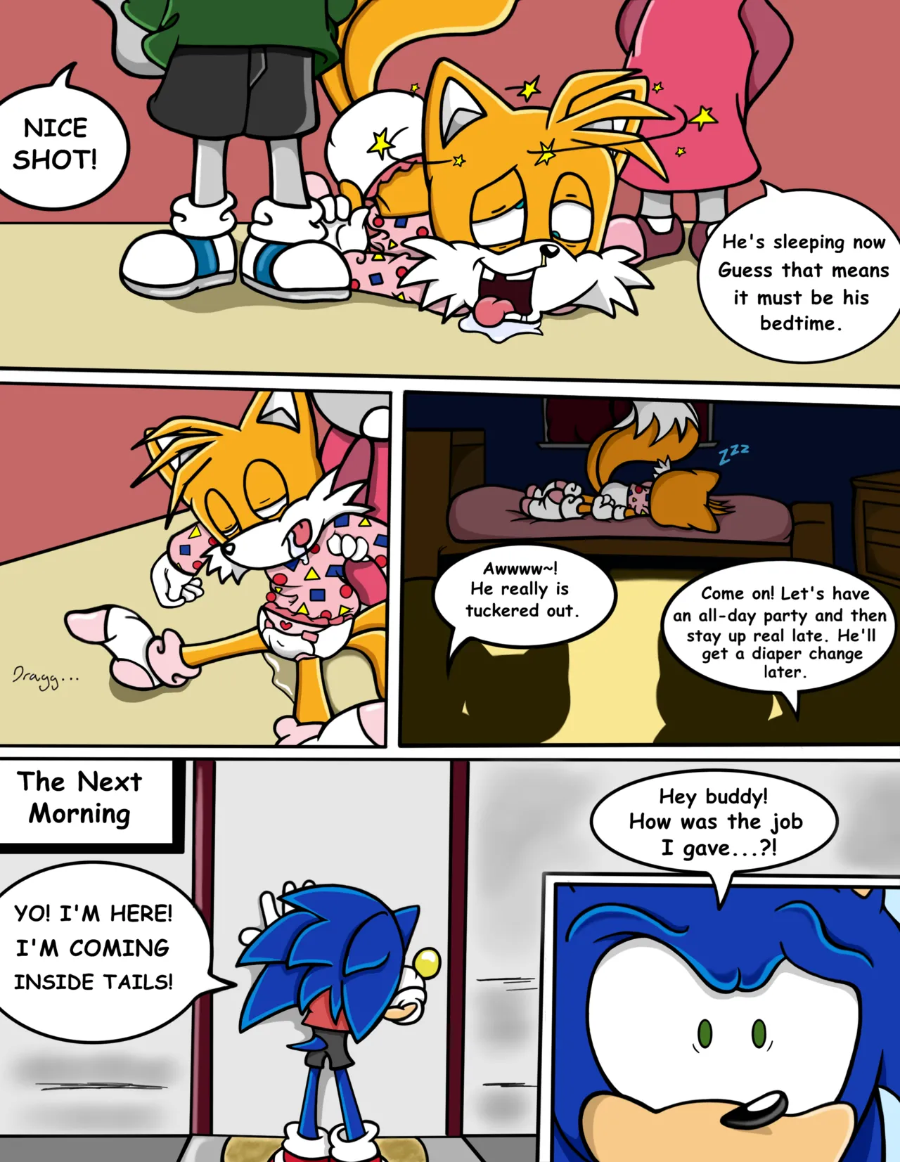 Tails the Babysitter! page 9 full