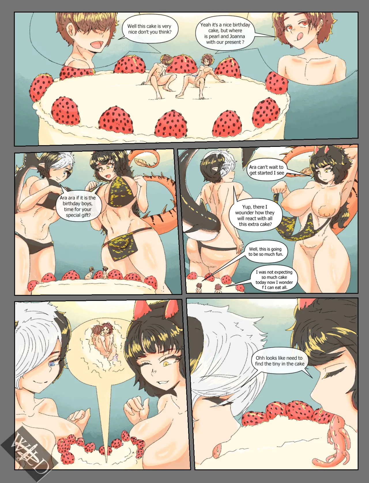 Birthday cake page 1 full