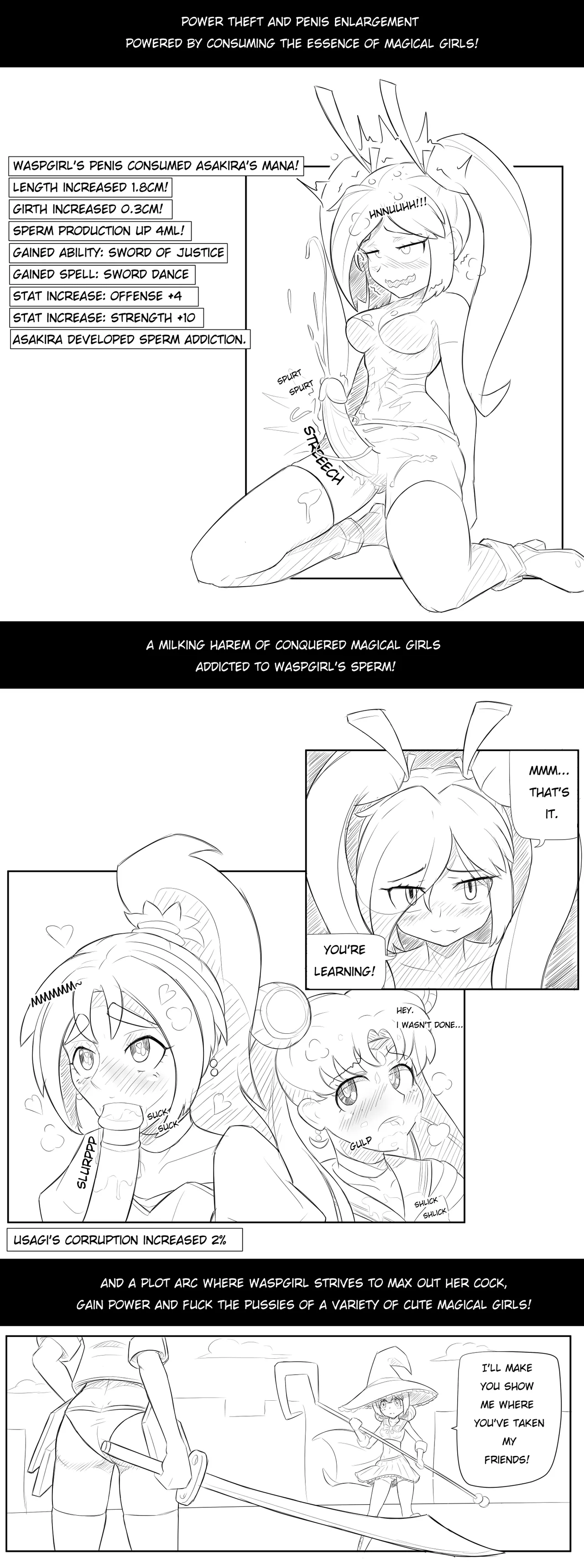 sketch projects - shachou + waspgirl gaiden page 10 full