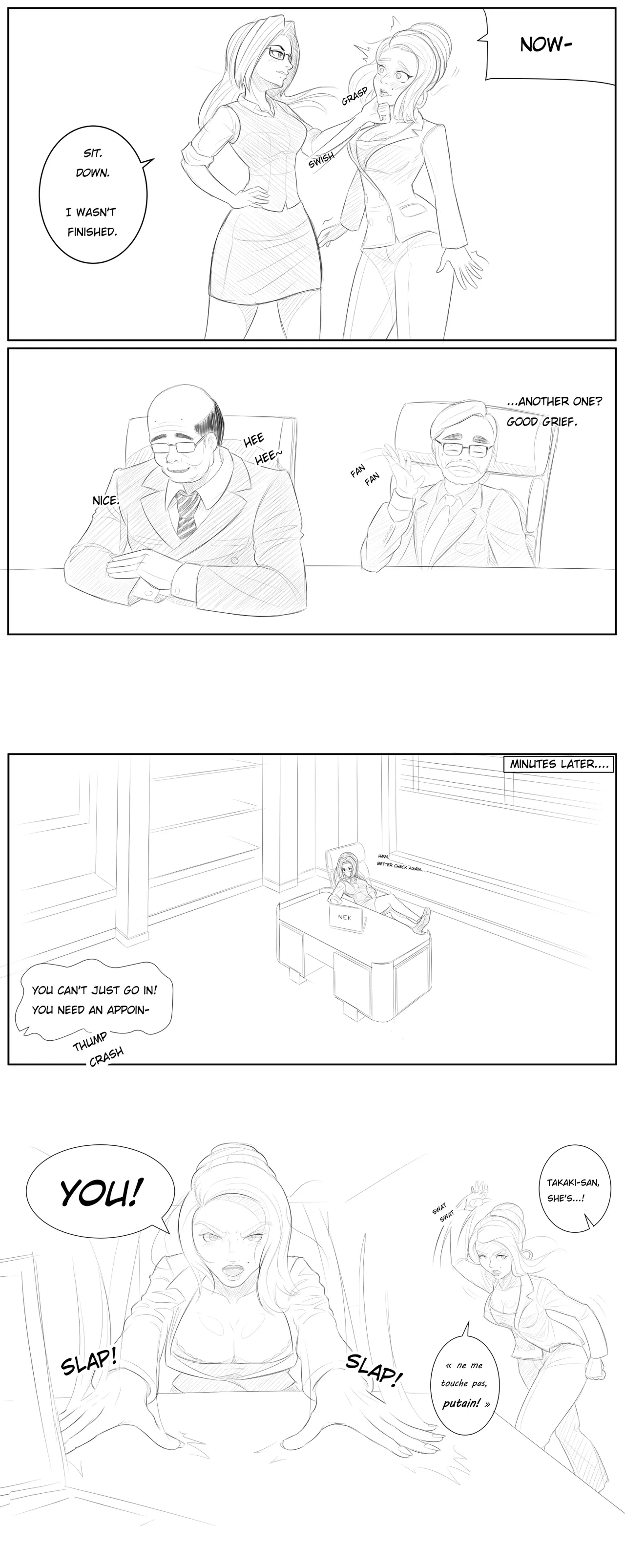 sketch projects - shachou + waspgirl gaiden page 4 full