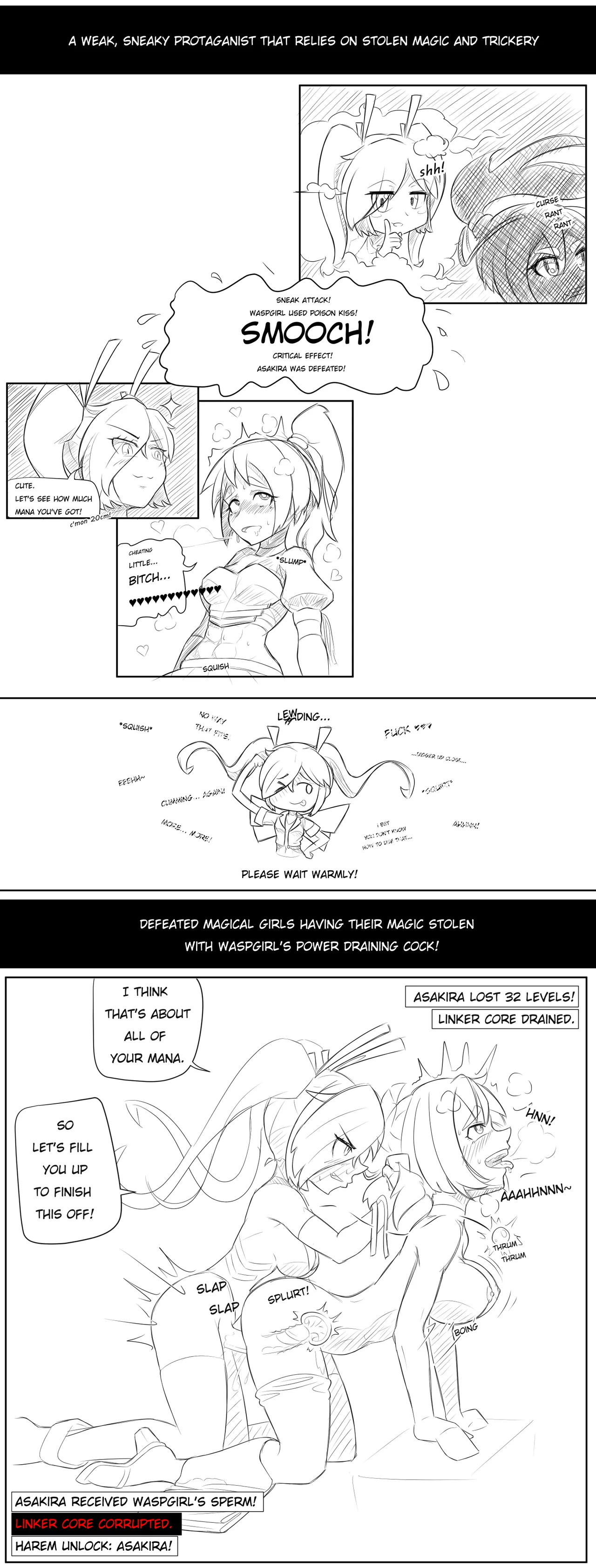 sketch projects - shachou + waspgirl gaiden page 9 full