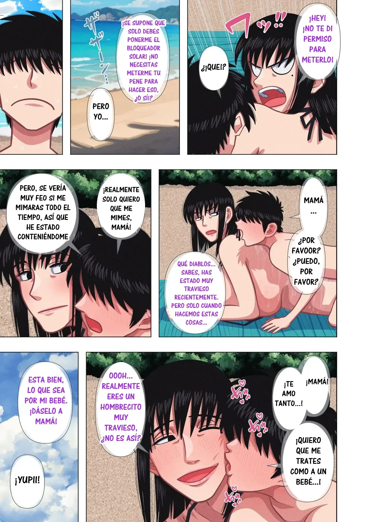 Kaa-chan to Umi ni Kitara...｜Fui a la playa con mamá y... page 10 full