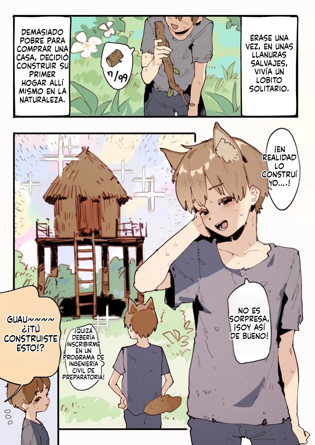 Sanbiki no Yuuwaku Ane Buta...｜Las Tres Cerditas y El Lobito... page 2 full