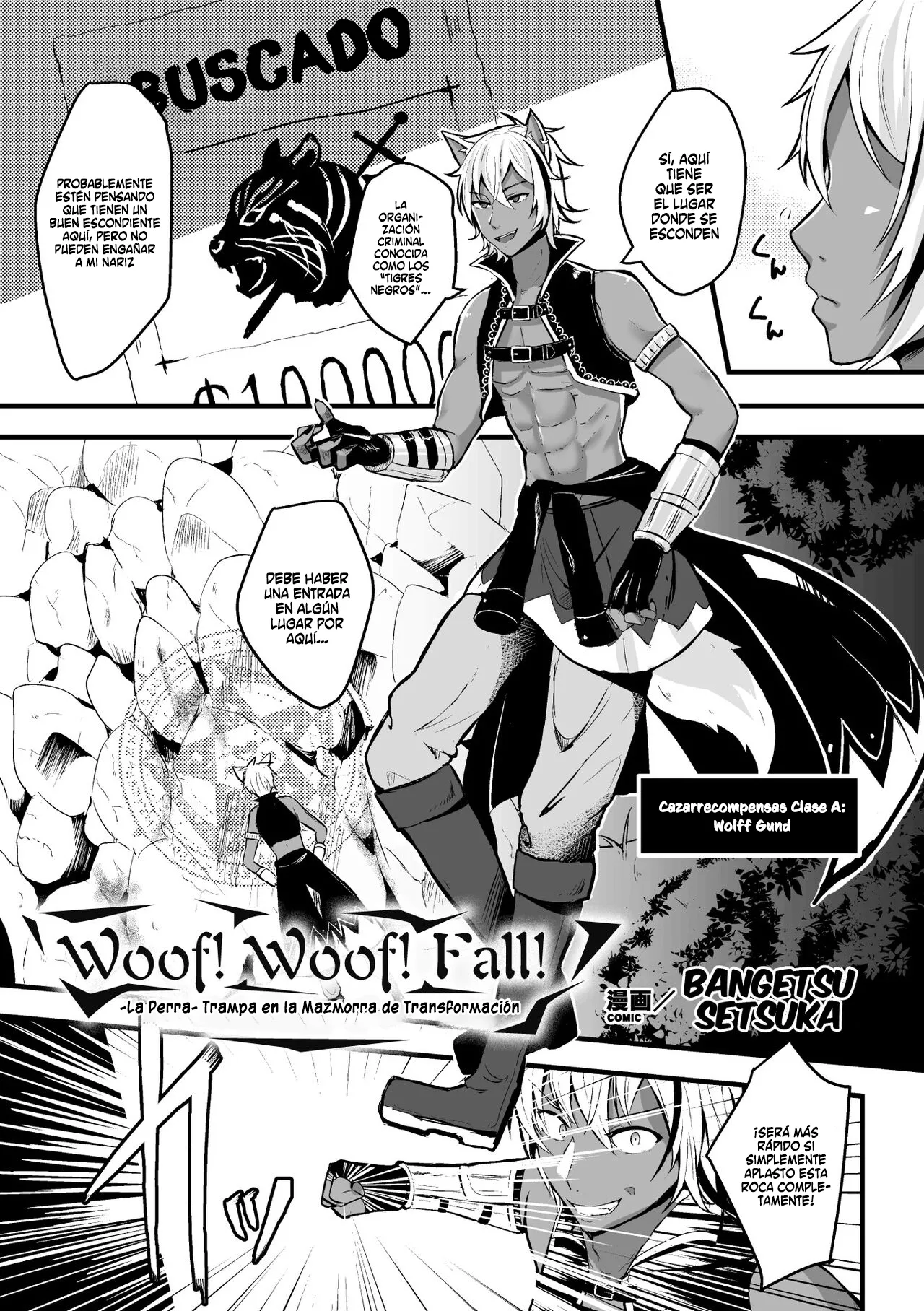 Woof! Woof! Fall! - The Bitch-Transformation Dungeon Trap page 1 full