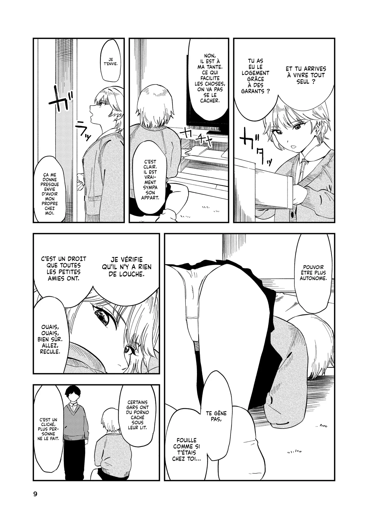 Itsumo Sokkenai no ni Ecchi suru Toki dake "Suki! Sukiii!" tte Naru Kyonyuu Kouhai Gal | Ma Petite Amie à la Poitrine Plantureuse croit que j'ai une préférence pour les petits Seins page 9 full