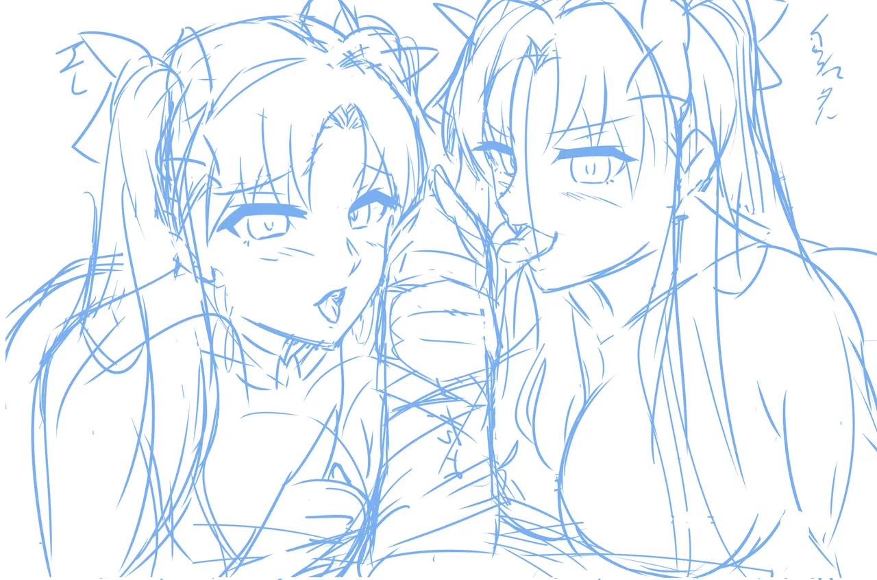 イシュタルとエレちゃんの髪コキ絵の完成品 page 10 full