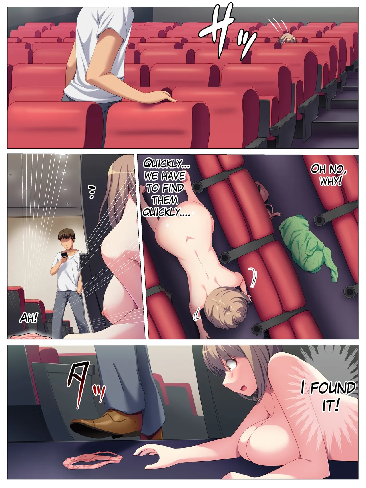A manga about masturbating in a movie theater after exposing oneself part 2 page 2 full
