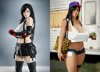The decline of Tifa Lockhart cover