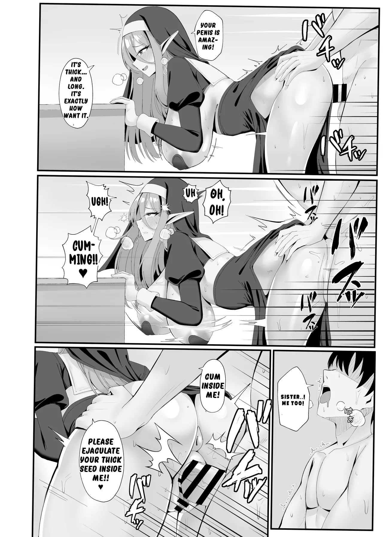 Hatsujouki no Elf Sister wa Mainichi Joukachuu | The Elf Sister in Heat is Aroused Every Day page 9 full