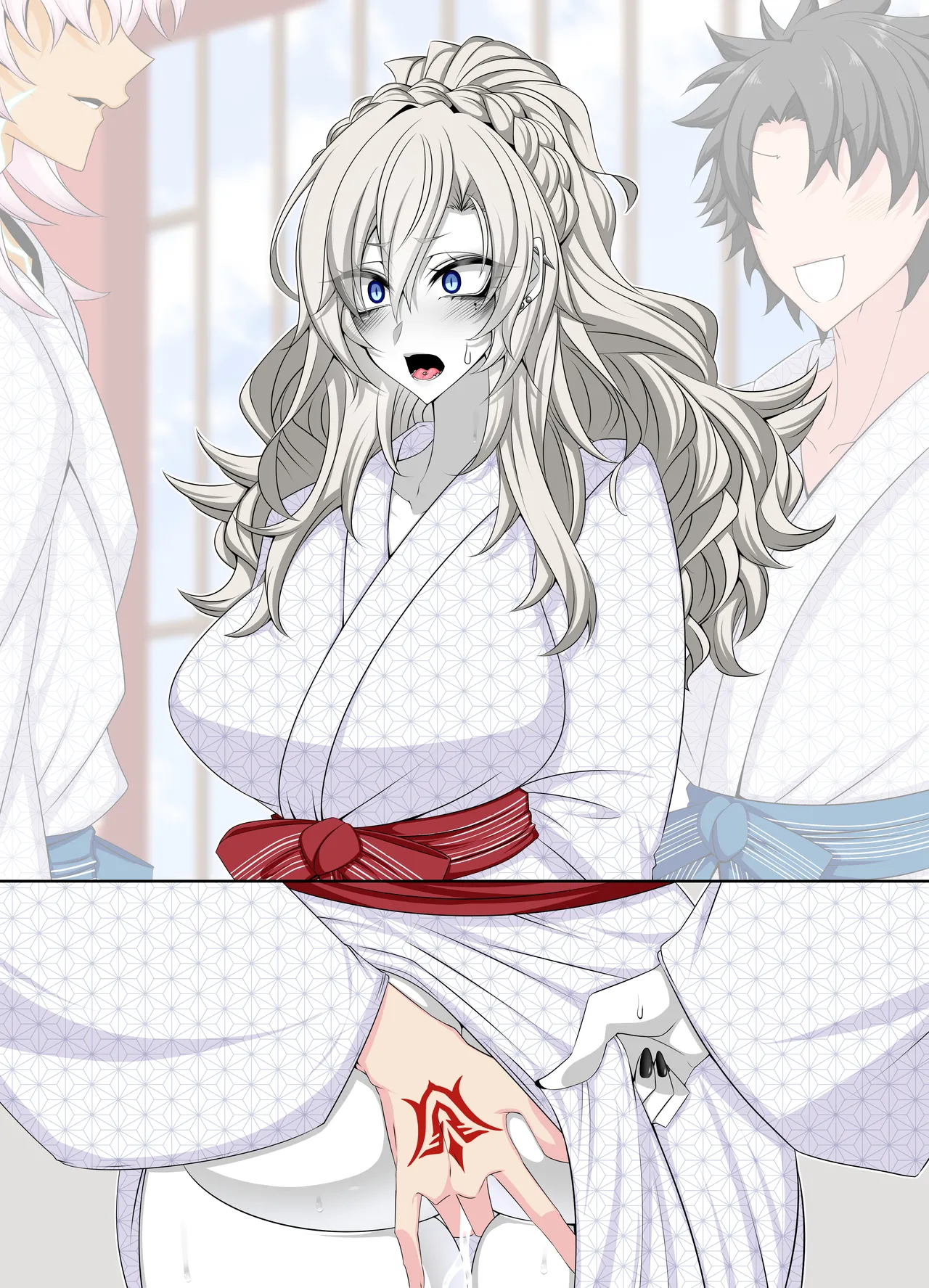 『Kriemhild and Pure Love NTR Cheating Erotica: Fingering Challenge in Front of Her Husband』-Various Variants- page 10 full