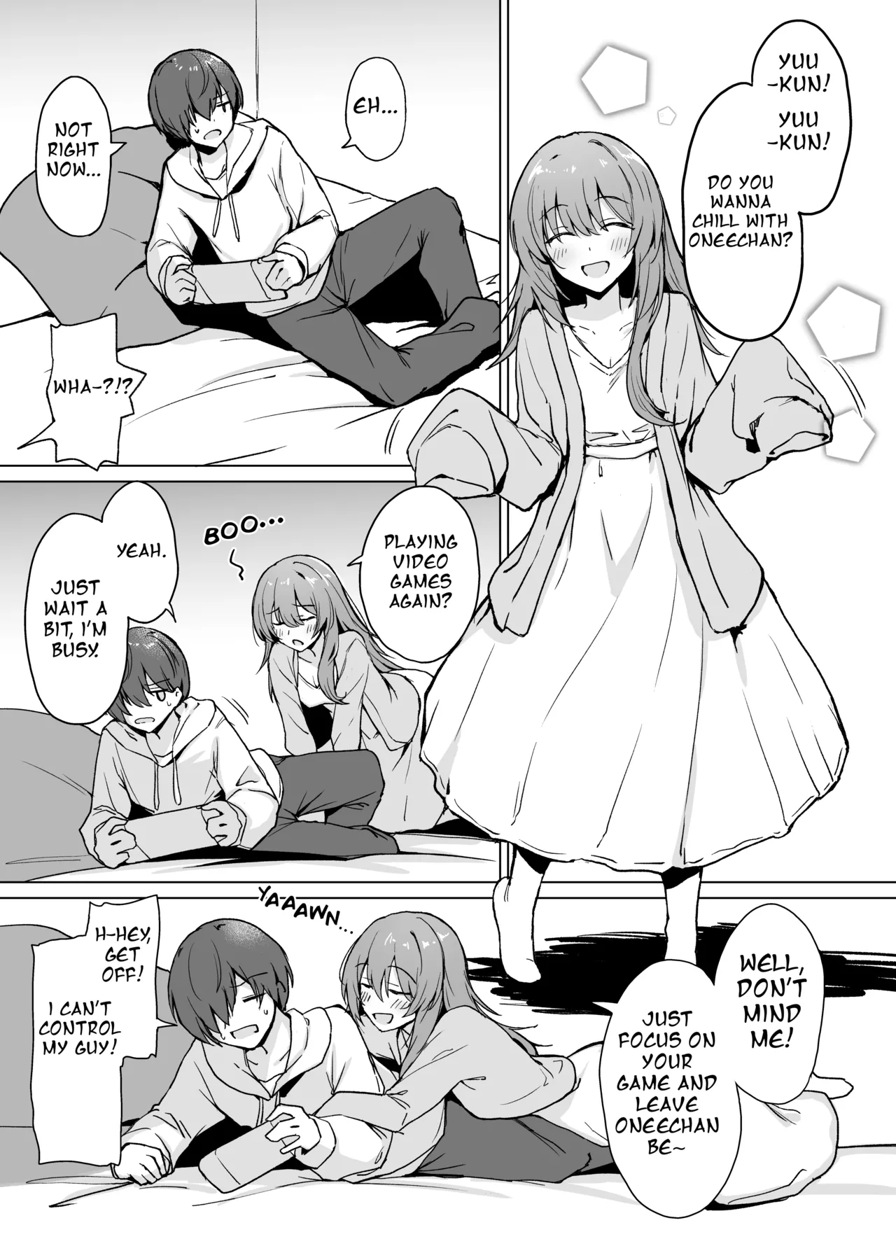 Moumoku Uza-Garami Onee-chan to Chotto Ecchi na Wacha-Wacha Nakayoshi Hon. page 2 full