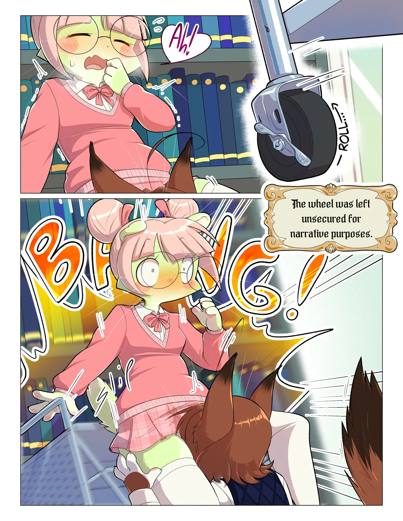 Orito and Minette: Visit the Library page 7 full