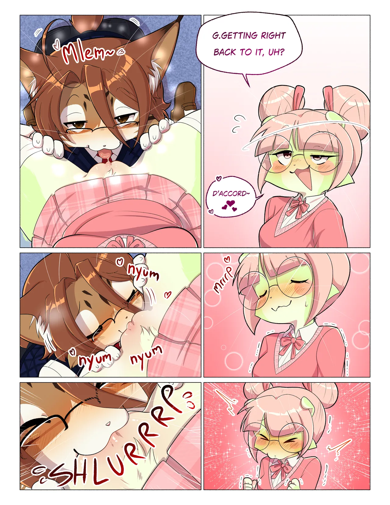 Orito and Minette: Visit the Library page 9 full