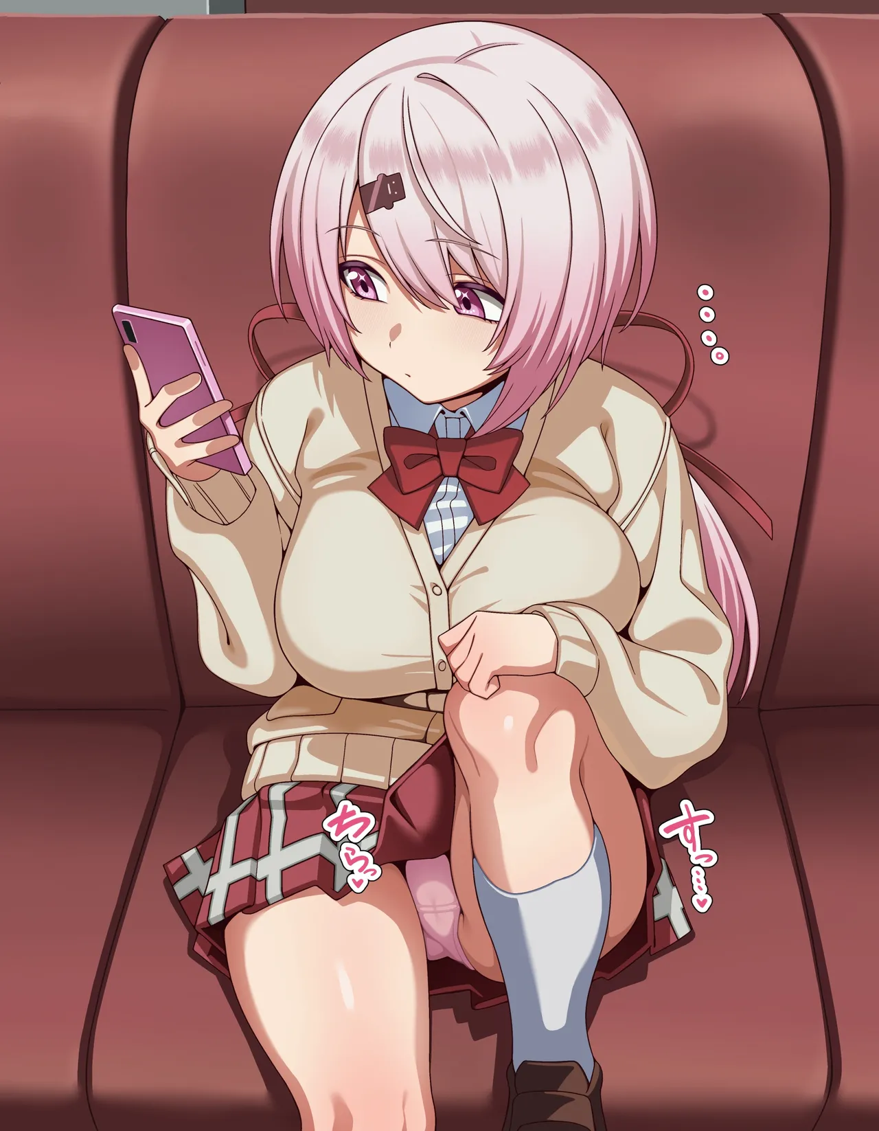 【Shiina Yuika Train Erection Exposure Detection - Dialogue-Included CG Collection】28 Images page 1 full