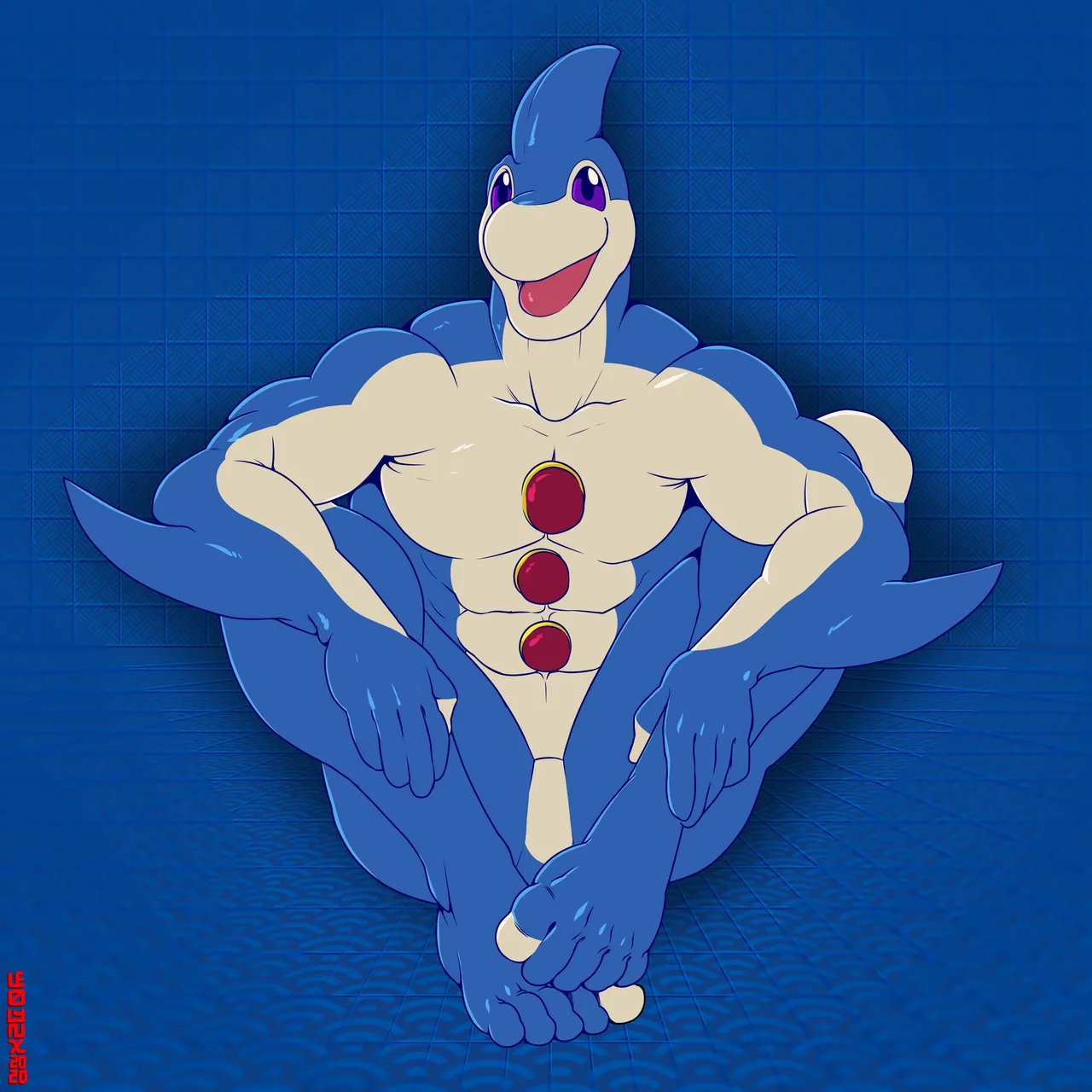 Neo-Spacian Aqua Dolphin by Darkshiner8 AI Generated page 8 full